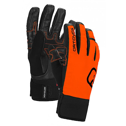 Snowboard Gloves ORTOVOX Pro Wp Glove crazy orange 2017 - 1