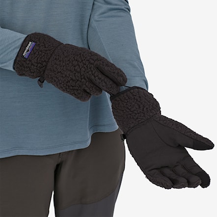 Street Gloves Patagonia Retro Pile Gloves black 2024 - 2
