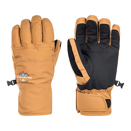 Rękawice snowboardowe Quiksilver Cross bone brown 2024 - 1