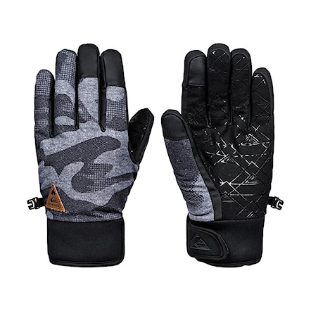 Snowboard Gloves Quiksilver Method black grey camokazi 2018 - 1