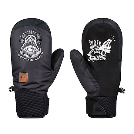 Snowboard Gloves Quiksilver Method Mitt white/mountain haze glove 2019 - 1