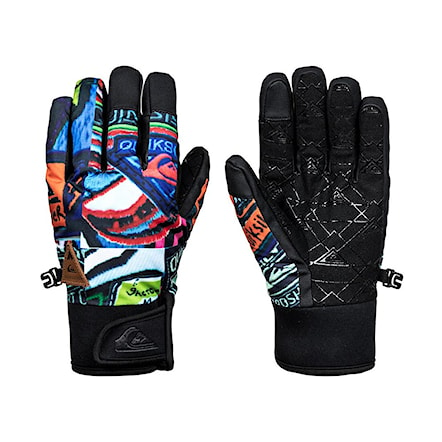 Rukavice na snowboard Quiksilver Method Youth quiky print gloves 2018 - 1