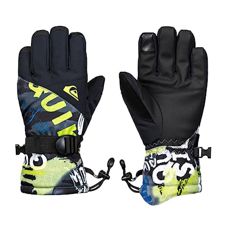 Snowboard Gloves Quiksilver Mission Youth black/construct 2019 - 1