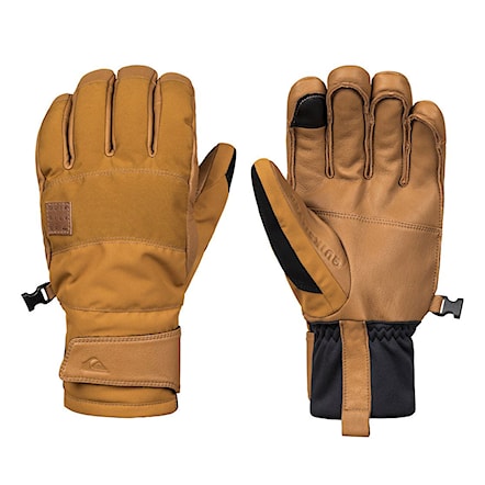 Snowboard Gloves Quiksilver Squad golden brown 2019 - 1