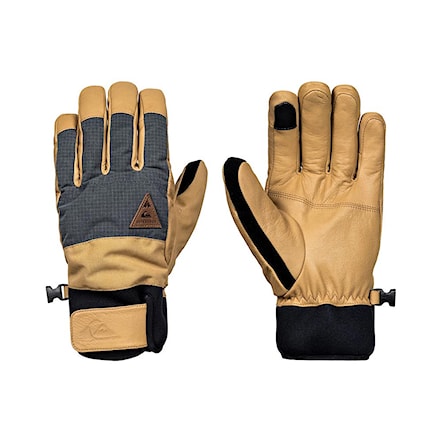 Snowboard Gloves Quiksilver Squad mustard gold 2018 - 1