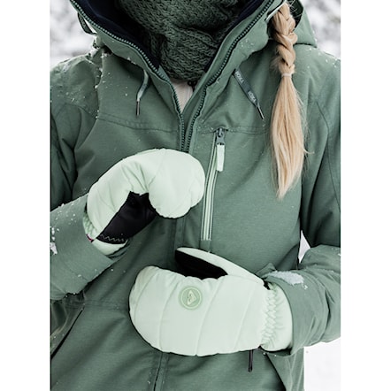 Snowboard Gloves Roxy Flint Creek Mitt cameo green 2024 - 6
