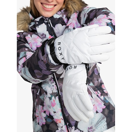 Snowboard Gloves Roxy Jetty Solid bright white 2025 - 6