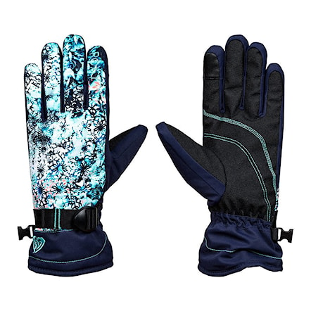 Snowboard Gloves Roxy Roxy Jetty aruba blue/kaleidos flowers 2018 - 1