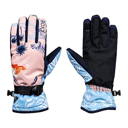 Snowboard Gloves Roxy Roxy Jetty mandarin orange/pop snow crystal 2018 - 1