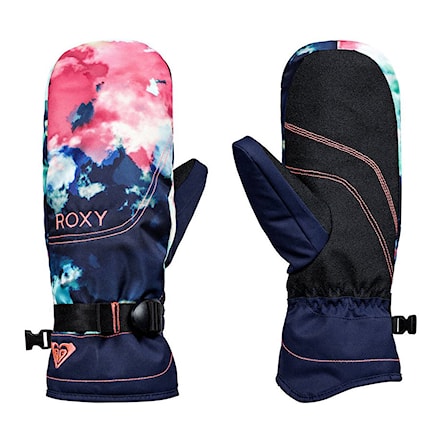 Rękawice snowboardowe Roxy Roxy Jetty Se Mitt neon grapefruit/cloud nine 2018 - 1