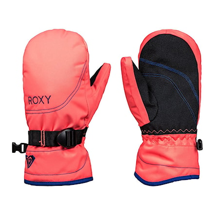 Snowboard Gloves Roxy Roxy Jetty Solid Girl Mitt neon grapefruit 2018 - 1