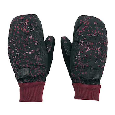Snowboard Gloves Volcom Bistro Mitt black floral print 2019 - 1