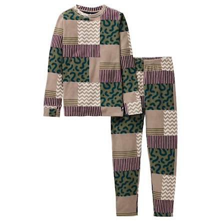 Zestaw bielizny funkcyjnej Burton Kids Heavyweight Fleece Set patchwork 2025 - 4