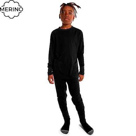 Sada funkčnej bielizne Burton Kids Toddlers Merino Set true black 2025 - 1