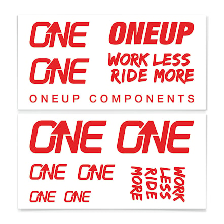 Samolepky OneUp Decal Kit Handlebar red - 1