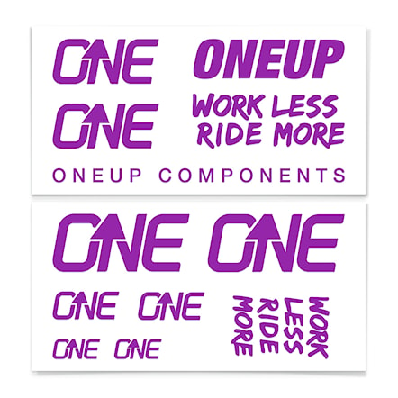 Samolepky OneUp Decal Kit Handlebar purple - 1