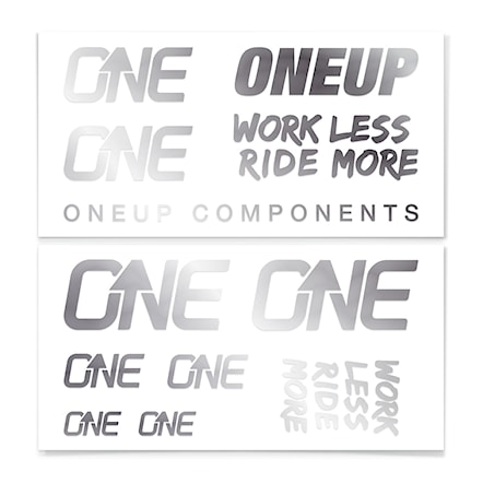 Stickers OneUp Decal Kit Handlebar silver - 1