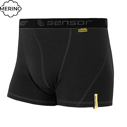 Boxer Shorts Sensor Merino Double Face černá 2024 - 1