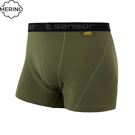 Boxer Shorts Sensor Merino Double Face safari green 2024 - 1