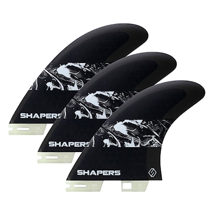 Surf finy Shapers Core Lite Tri S2 black/white - 1