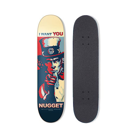 Skate Deck Nugget Recruit 8.0 navy/white 2016 - 1