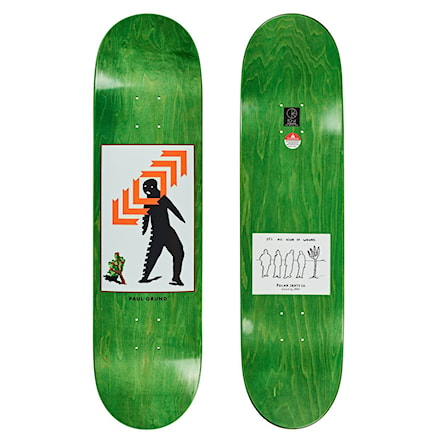 Skate Deck Polar Paul Grund framed wood stain 8.125 2020 - 1