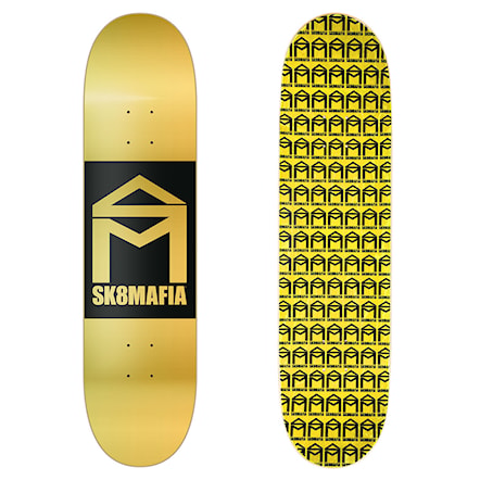 Skate Deck SK8MAFIA House Logo gold double dip 8.0 2018 - 1