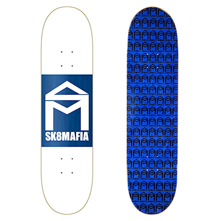 Skate doska SK8MAFIA House Logo wht double dip 8.25 2018 - 1