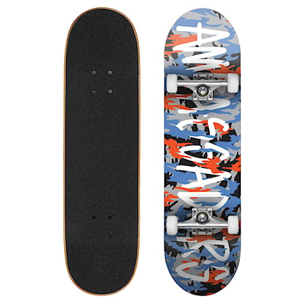 Skateboard Bushings Ambassadors Basic Camo Orange Blue 8.125 2023 - 1