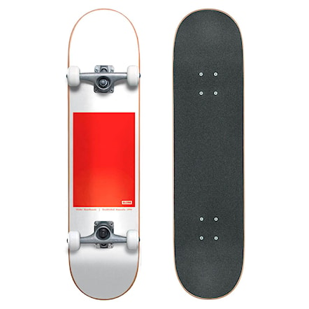 Skateboard Globe G0 Block Serif white/red 2021 - 1