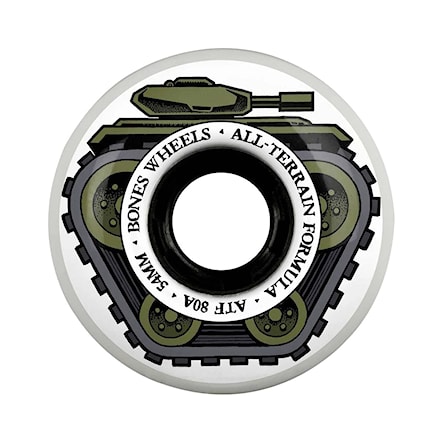 Skateboard kółka Bones ATF All Tank All Terrain Formula 54 mm/80 A white - 1