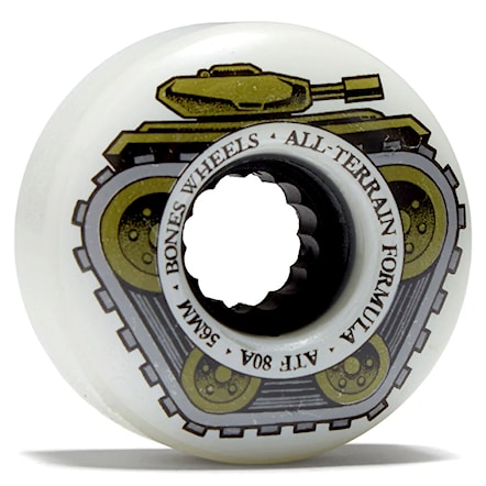Skateboard kółka Bones ATF All Tank All Terrain Formula 56 mm/80 A white - 2