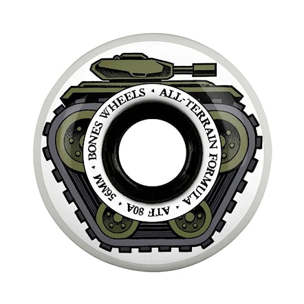 Skateboard kółka Bones ATF All Tank All Terrain Formula 56 mm/80 A white - 1