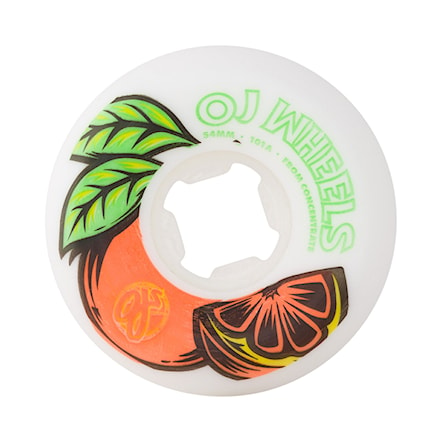 Skateboard Wheels OJ 54Mm From Concentrate White Orange Hardline 101A 2024 - 1