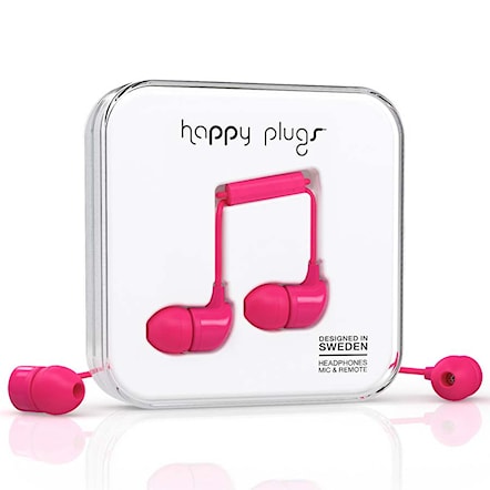 Słuchawki Happy Plugs In-Ear cerise - 1