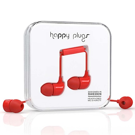 Headphones Happy Plugs In-Ear red - 1