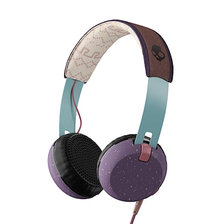 Headphones Skullcandy Grind purple/teal/brown - 1