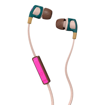 Headphones Skullcandy Smokin' Buds 2 pine/mustard/pink - 1