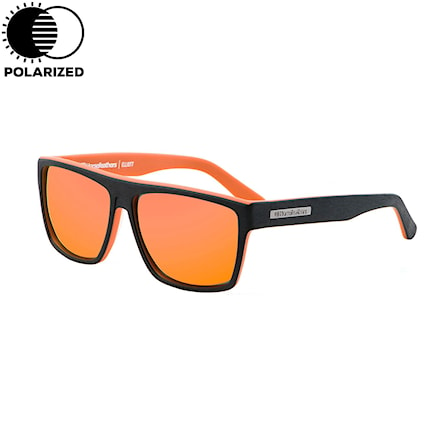 Sunglasses Horsefeathers Elliott brushed black | mirror orange 2017 - 1