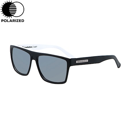 Sunglasses Horsefeathers Elliott matt black | mirror white polarized 2017 - 1