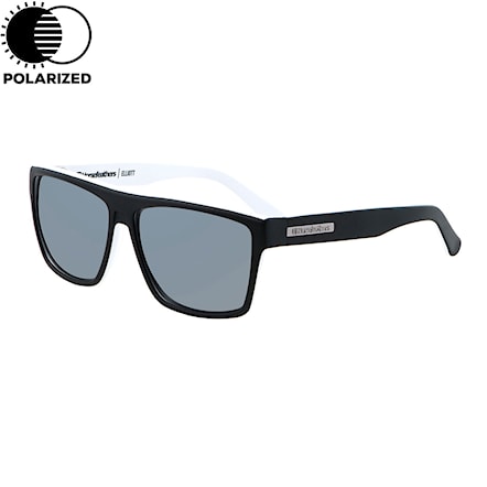 Sunglasses Horsefeathers Elliott matt black | mirror white polarized 2019 - 1