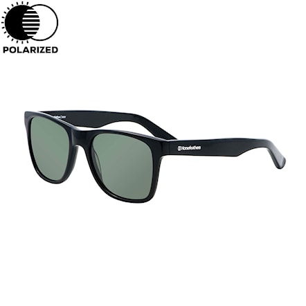 Sunglasses Horsefeathers Foster gloss black | green polarized 2017 - 1