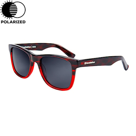Sunglasses Horsefeathers Foster red fade out | grey polarized 2018 - 1