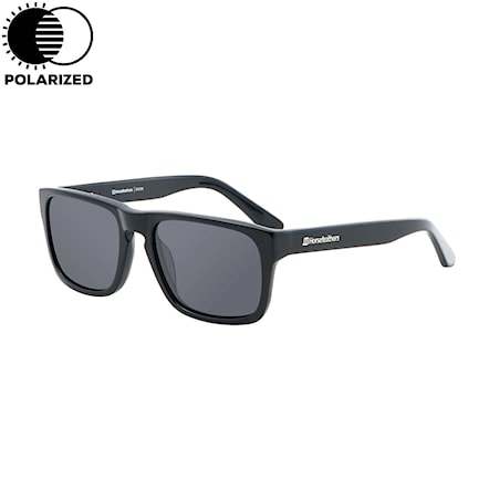 Sunglasses Horsefeathers Keaton gloss black | grey polarized 2017 - 1