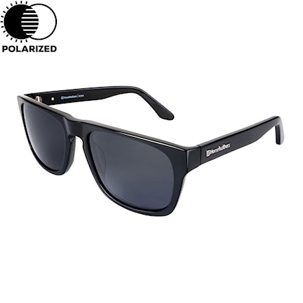 Sunglasses Horsefeathers Keaton gloss black | grey polarized 2019 - 1