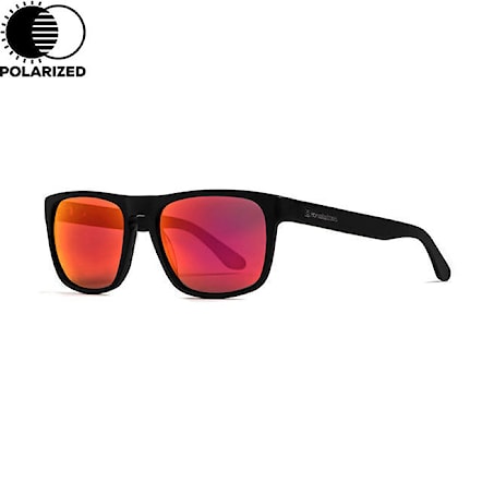 Sunglasses Horsefeathers Keaton matt black | miror red 2021 - 1