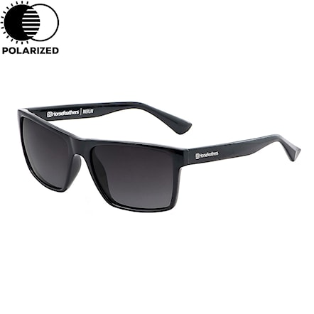 Sunglasses Horsefeathers Merlin gloss black | grey fade out polarized 2020 - 1