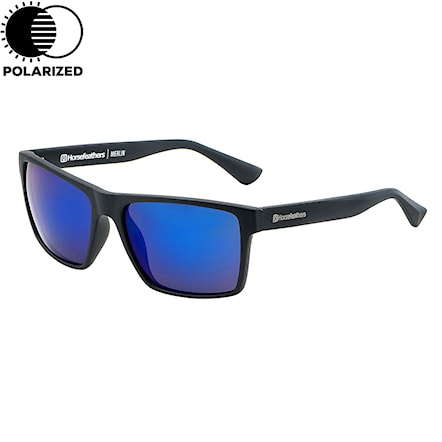 Sunglasses Horsefeathers Merlin matt black | mirror blue polarized 2021 - 1