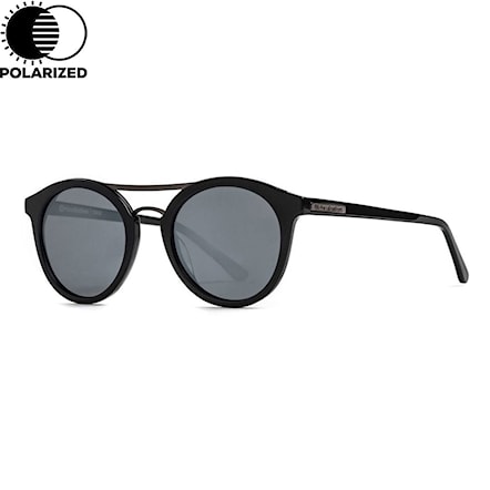 Sunglasses Horsefeathers Nomad gloss black | mirror white - 1