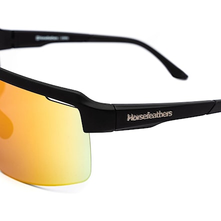 Bike Sunglasses and Goggles Horsefeathers Scorpio matt black | mirror red - 2